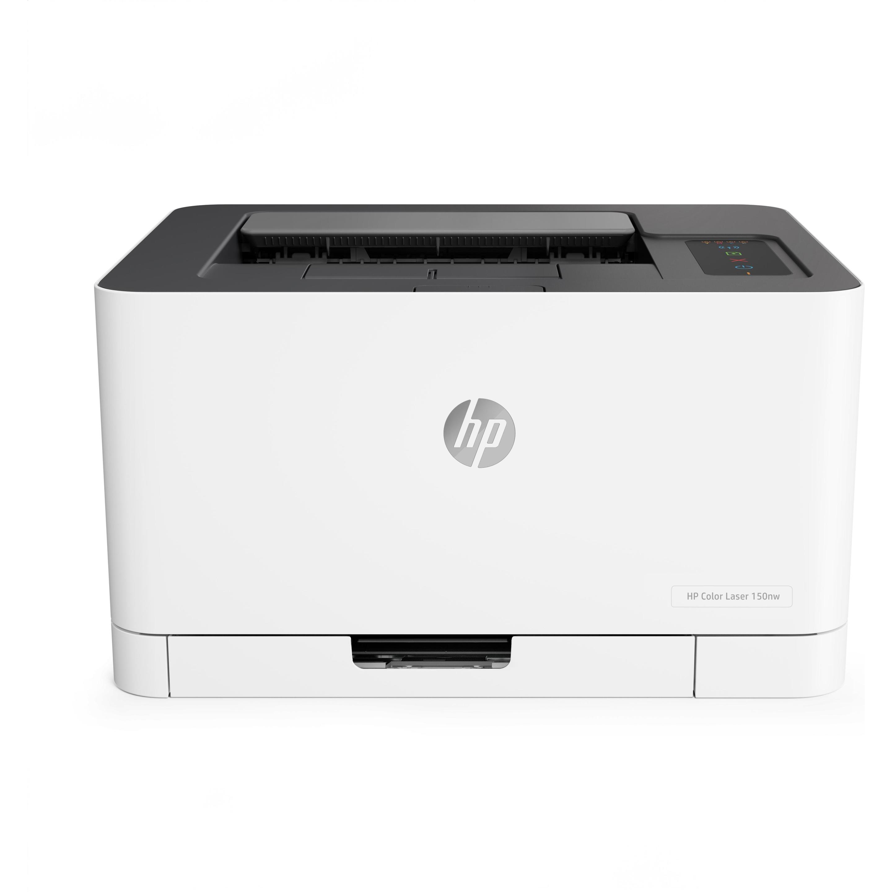 HP Color Laser 150nw (Laser, Farbe), Drucker, Weiss, Schwarz