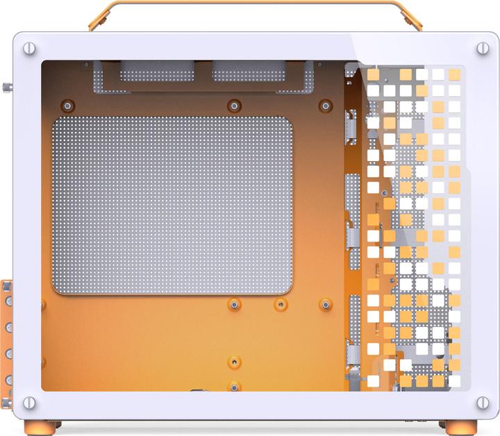 Produktbild Jonsplus MATX Handle Case Z20 - White-Orange (mATX)