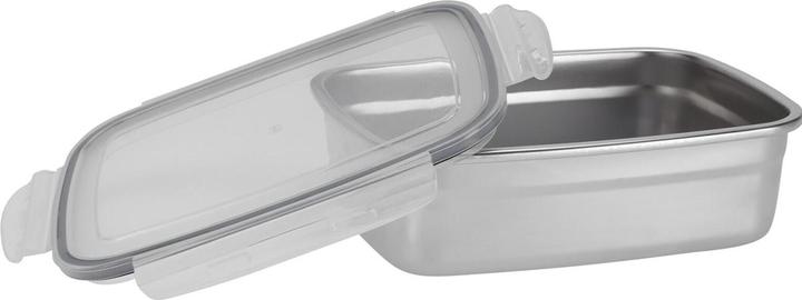 Actual product image Excellent Houseware Frischhaltedose aus Edelstahl mit Kunststoff Clip-Deckel, 1250 ml (1.25 l)