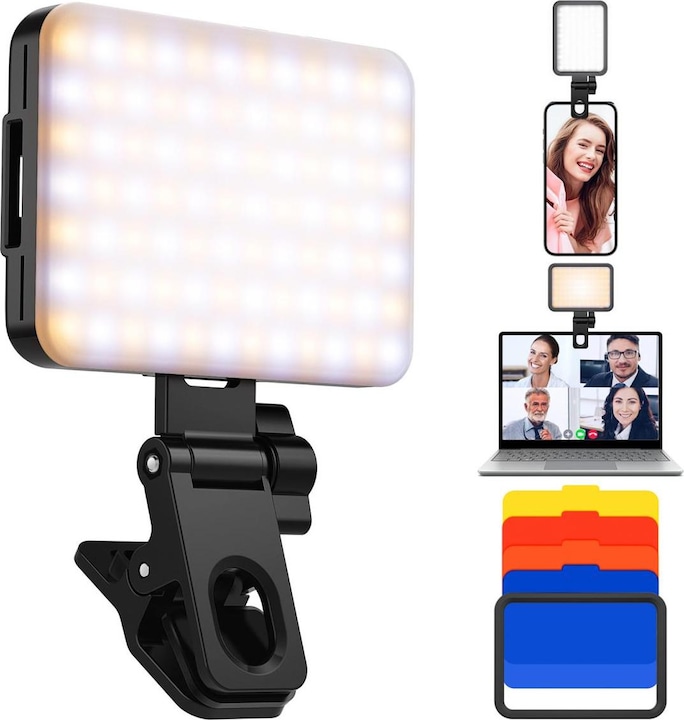 K&F Concept LED lamp, 3000K-10000K, warm, cool and double-color light (Weitere Dauerlichter)