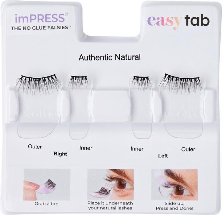 Actual product image KISS Impress Press On Falsies 02 False Eyelashes (Artificial eyelashes)