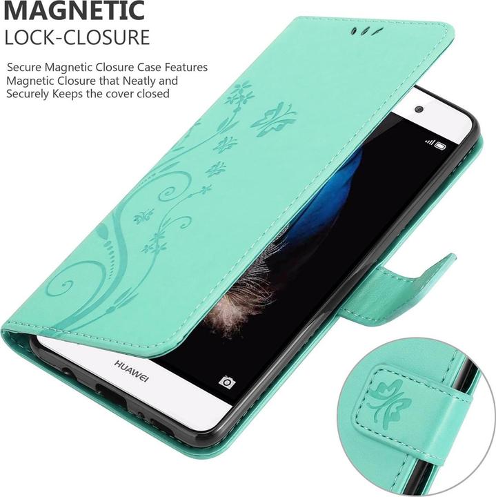 Actual product image Cadorabo Flower Book Cover (Huawei P8 Lite)