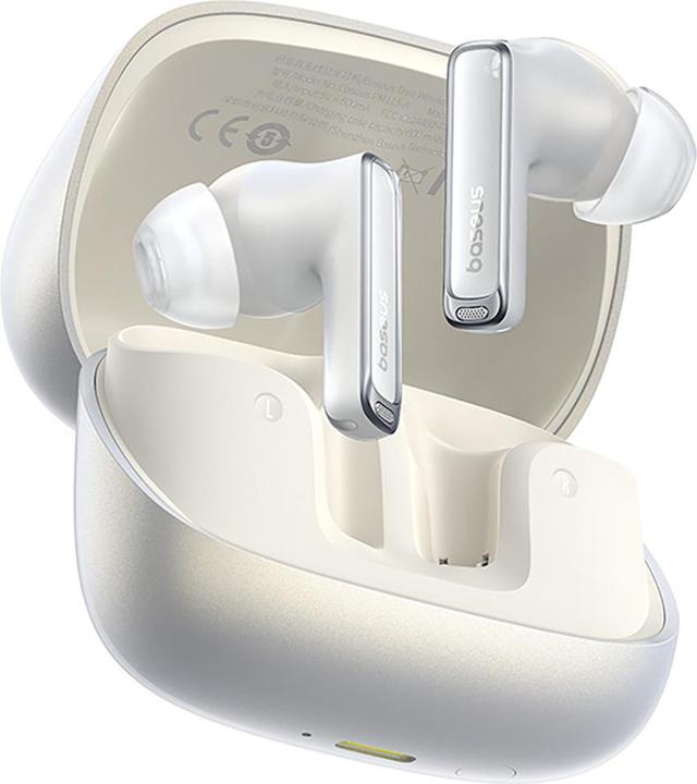 Actual product image Baseus Bowie M2s Ultra Moon White (ANC, 30 h, Wireless)