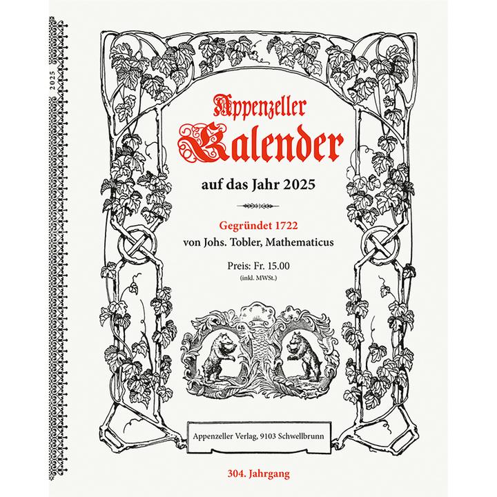 Actual product image Calendrier appenzellois (17 x 21.5 cm)