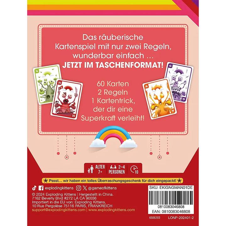 Produktbild Exploding Kittens EXKD0046 - Mantis: Grab & Game (Deutsch, 2 - 4 Spieler)
