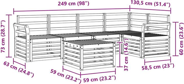 Produktbild vidaXL Outdoor-Sofa