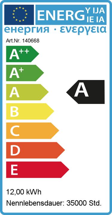 Energie-Label Synergy 21 LED Flex Strip neutralweiss DC12V 12W IP20 (Neutralweiss, 500 cm, Indoor)