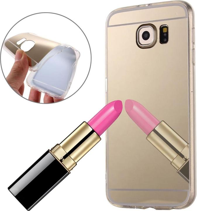 Produktbild König Design Handyhülle für Samsung Galaxy S7 Edge Schutzcase Backcover Bumper Etuis Gold (Samsung Galaxy S7 Edge)