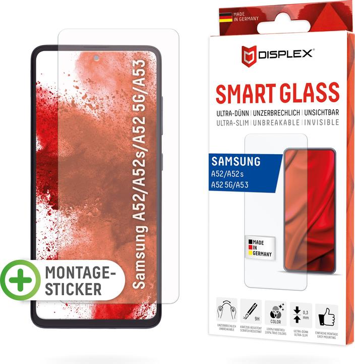 Actual product image Displex Smart Glass, Displayschutzfolie (1 Piece, Samsung Galaxy A52, Samsung Galaxy A52s 5G, Samsung Galaxy A52 5G)