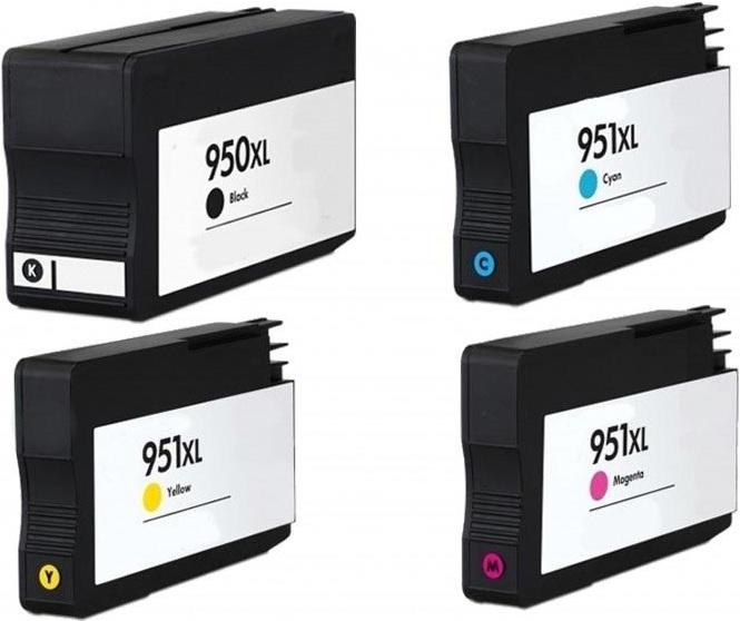 Actual product image Hermex Compatible Ink Cartridge XL for HP OfficeJet Pro 8620 e-All-in-One (M, C, FC, Y)