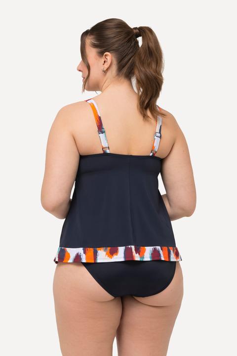 Immagine prodotto Ulla Popken Tankini con fantasia, coppe morbide e spalline regolabili (42 A)