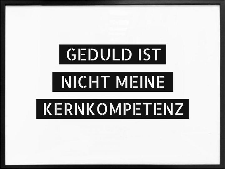 Image du produit Trenddeko La patience n'est pas ma compétence principale (80 x 60 cm)