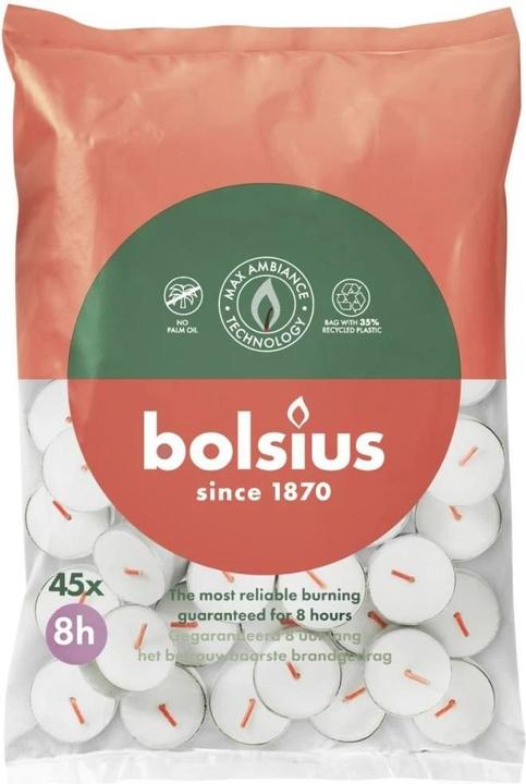Image du produit Bolsius Teelichte 8Std 45St (45 pcs)