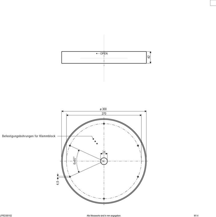 Produktbild EVN LPRD300102 LED Anbaupanel - rund (2250 lm)
