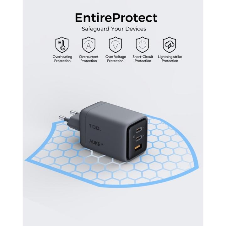 Immagine prodotto Aukey Comet Mix - Bundle (100 W, 3 porte)