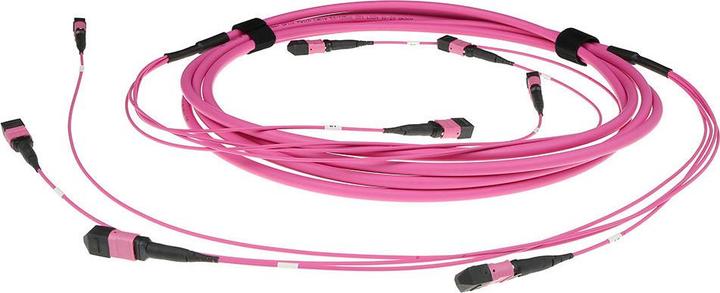 Produktbild ACT 15 meter Multimode 50/125 OM4(OM3) polarity B fiber trunk cable with 2 MTP/MPO female connectors (U/UTP, CAT6, 15 m)