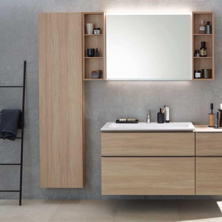 Actual product image Geberit iCon tall cabinet with one door, 45x180x15 cm, 502317 (45 x 15 x 180 cm)