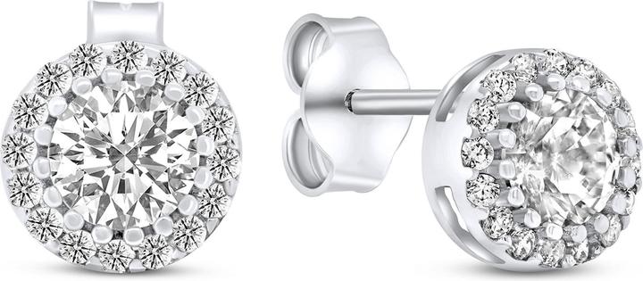 Produktbild Brilio Charming gold earrings with glittering zircons EA523WAU