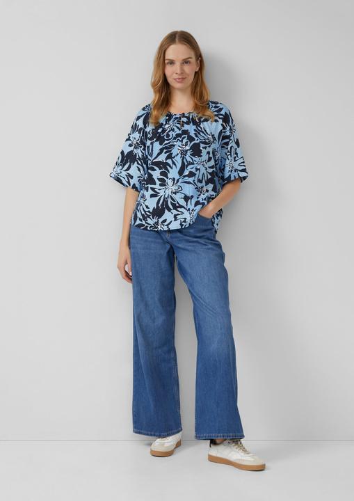 Immagine prodotto s.Oliver Bluse Strukturierte Bluse aus Viskosemix mit Raffung (46)