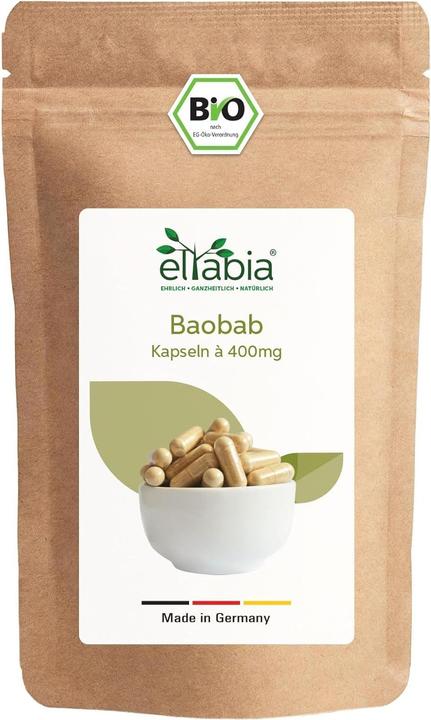Produktbild Eltabia Bio Baobab Kapseln | Hochdosiert 1290mg Tagesdosis (200 Stück, Kapseln)