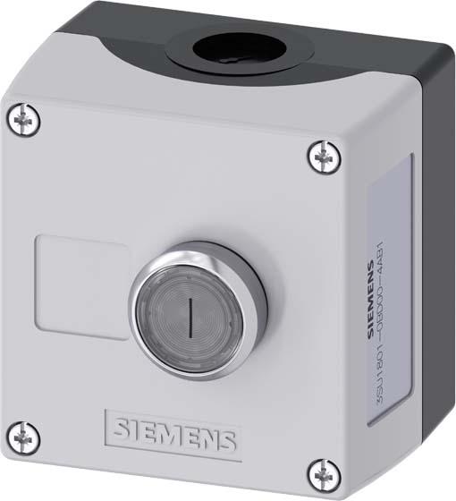 Produktbild Siemens Gehäuse für 3SU1801-0BD00-4AB1Befehlsgeräte 22 mm rund