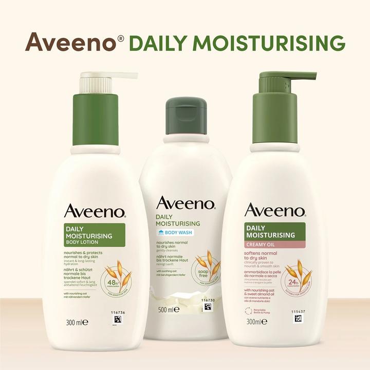 Actual product image Aveeno Daily Moisturising Creamy Oil (Body cream, 300 ml)