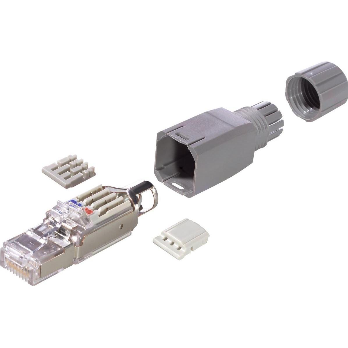 Lapp Kabel RJ45-Steckverbinder IP20, Elektronikkabel + Stecker, Grau