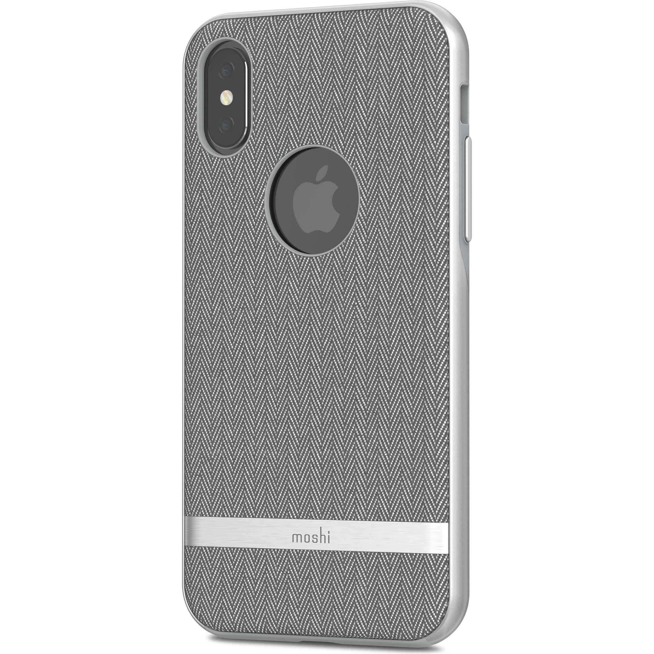 Moshi vesta (Apple iPhone X, Apple iPhone XS), Smartphone Hülle, Grau