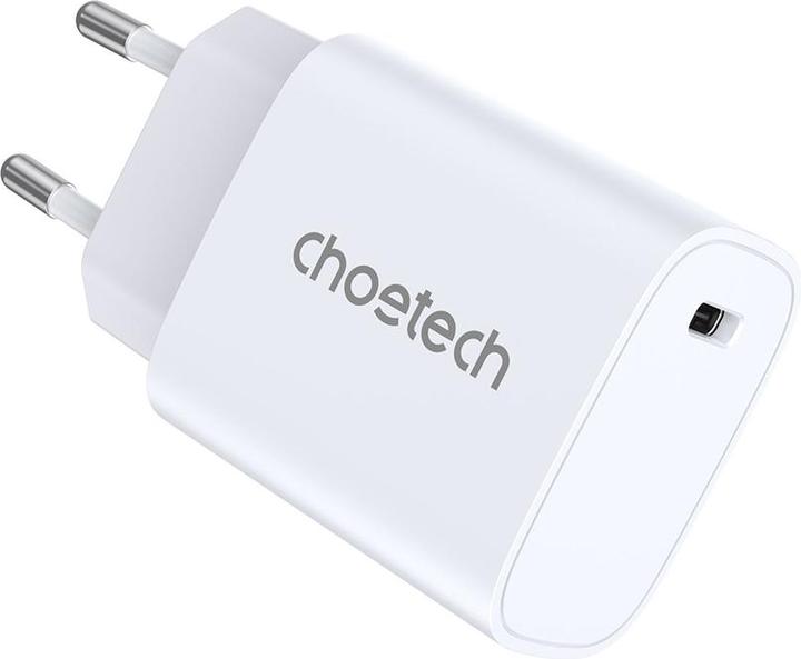 Produktbild Choetech 20W Typ C WandladegerÃ¤t WeiÃ EU Q5004 EU (20 W)