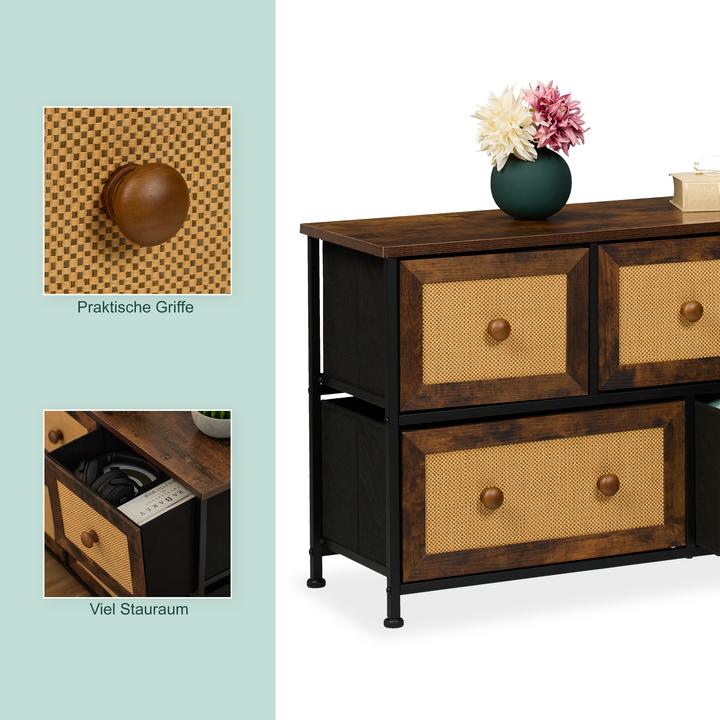 Produktbild Relaxdays Kommode (100 x 32.50 x 54.50 cm)