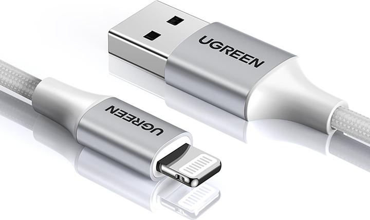 Actual product image Ugreen Lightning USB Nylon Alu MFi (1.50 m, USB 2.0)