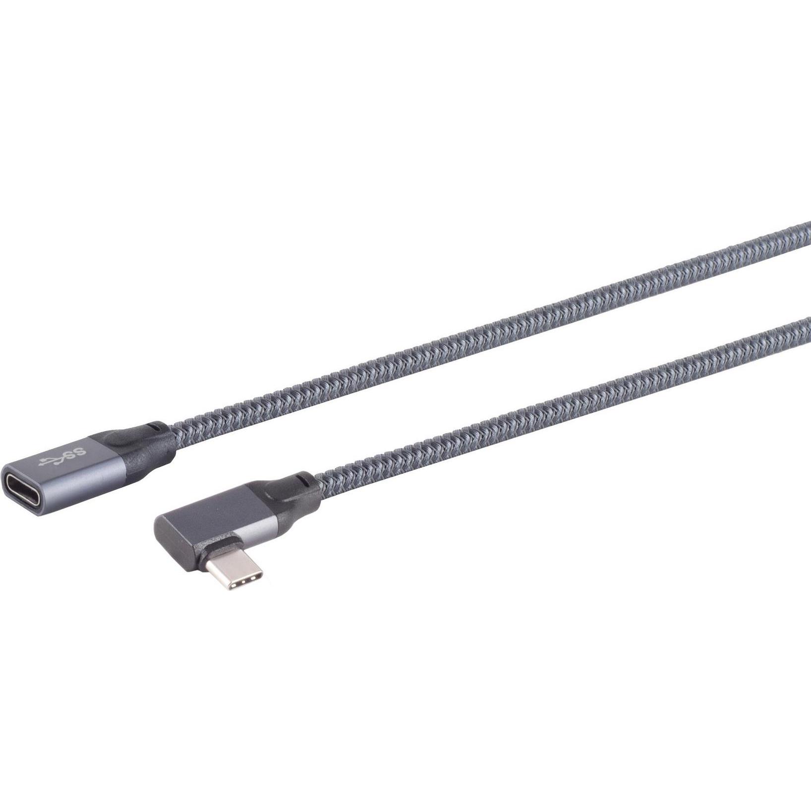 Shiverpeaks S/CONN maximum connectivity USB-C Verlängerungskabel, 3.2, 90°, Pro, 1,5m (1.50 m, USB 3.2 Gen 2x2), USB Kab...