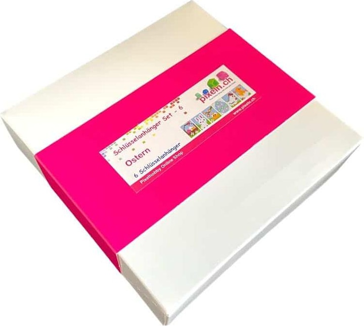 Produktbild Pixelhobby Schlüsselanhänger 6er Geschenk Set - Ostern