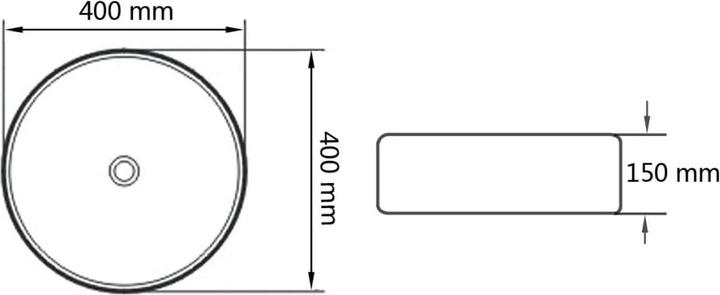 Actual product image vidaXL Becken (400 mm)