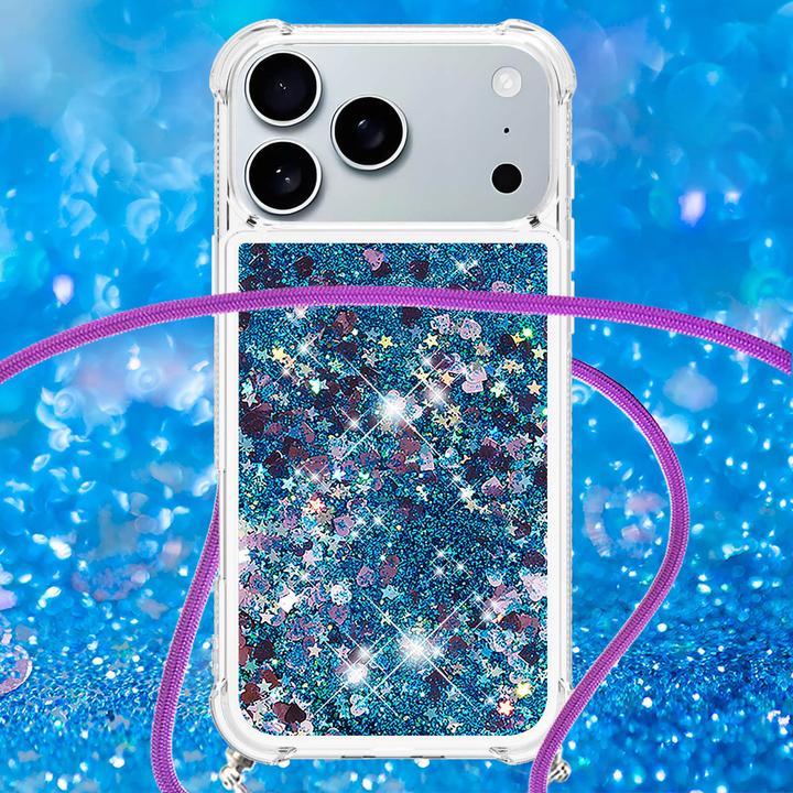 Immagine prodotto Cover-Discount iPhone 17 Pro - Glitzer Hülle mit Kordel (Apple iPhone 17 Pro)