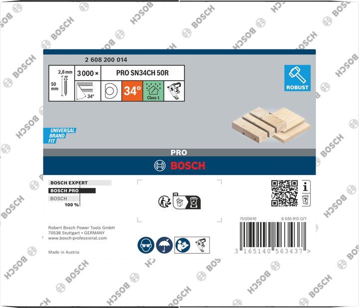 Produktbild Bosch Professional Zubehör D-Kopf Streifennagel SN34DK 100R, 3,1 mm, 100 mm, blank