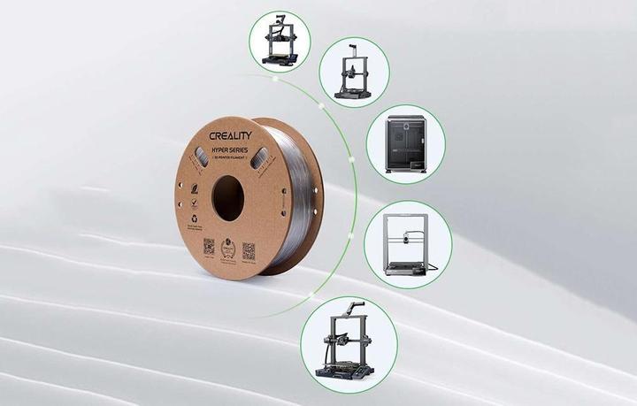 Image du produit Creality Hyper (PETG, 1.75 mm, 1000 g, Transparent)