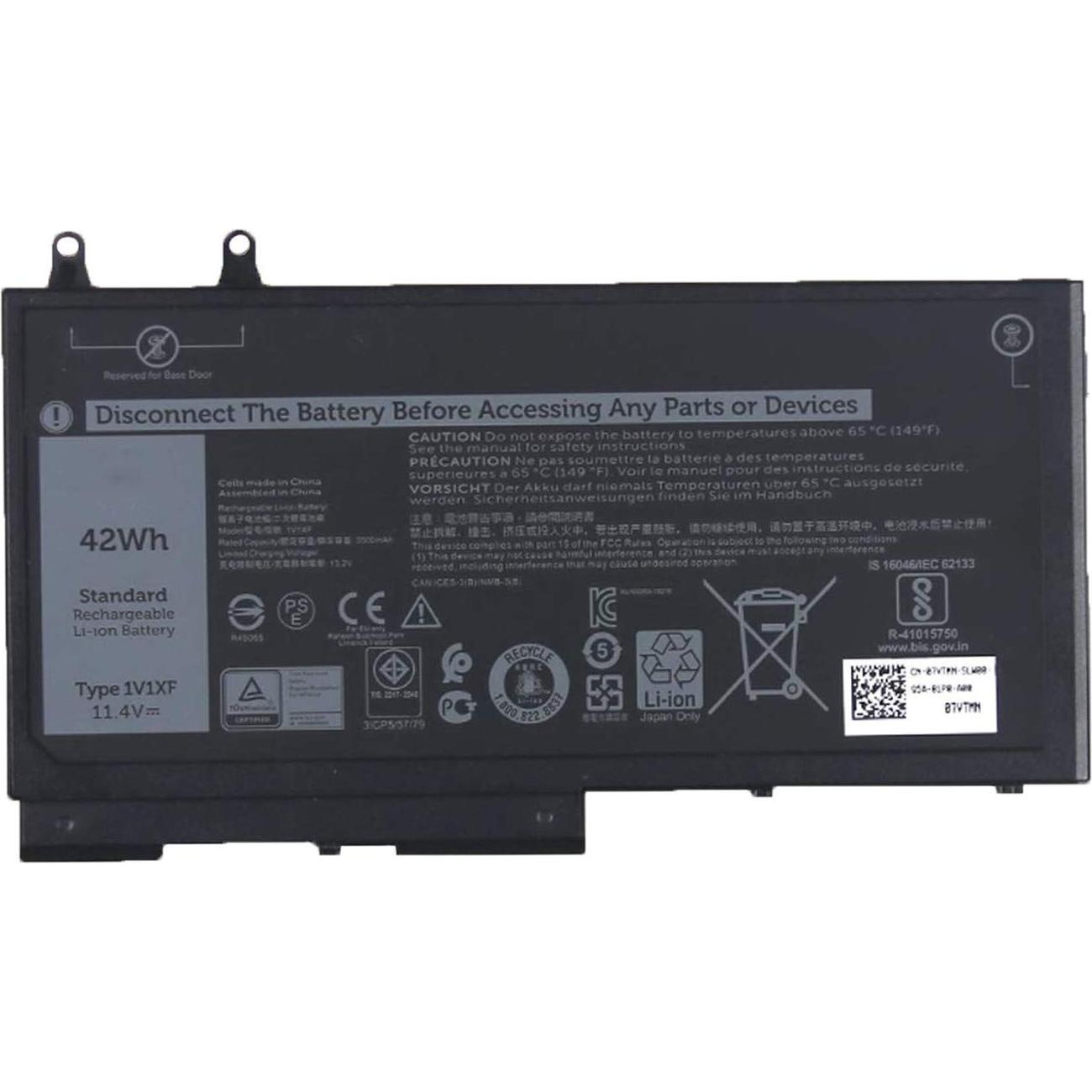 Dell Battery, 42WHR, 3 Cell (3 Zellen), Notebook Akku