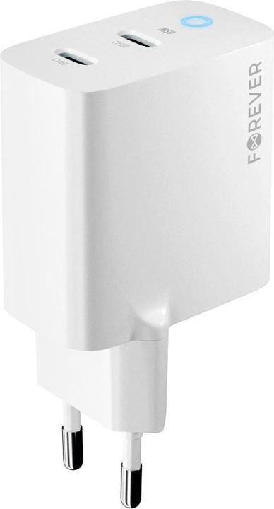 Produktbild Forever TC-06-65CC GaN PD QC Ladegerät 2x USB-C 65W weiss (65 W)