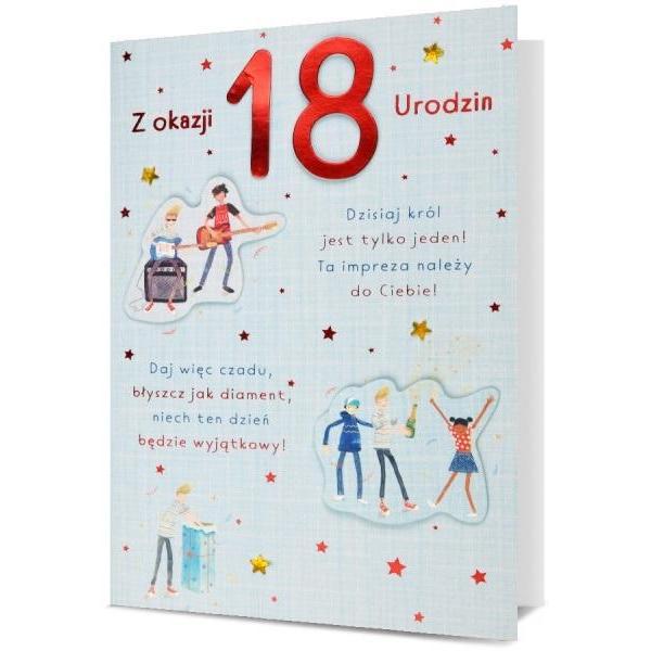 Nuance, Biglietto di auguri + Carta da lettere, B6 Karte zum 18. Jahr