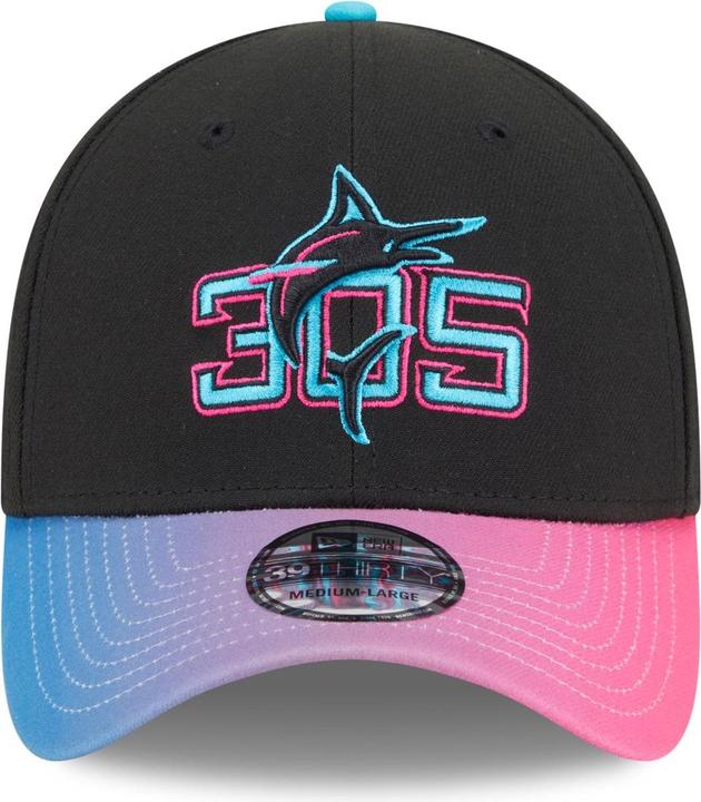 Actual product image New Era 39Thirty Cap - CITY CONNECT Miami Marlins - S/M