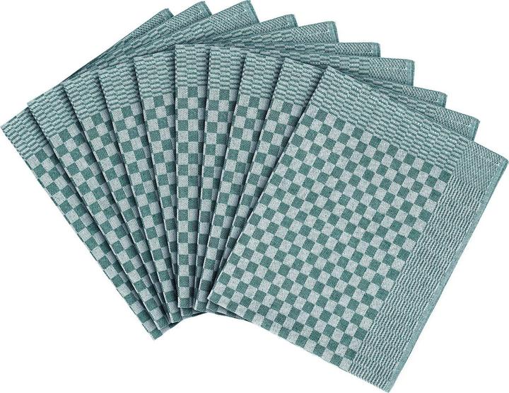 Actual product image Müskaan Set of 10 pit trays, petrol, tea towels 45 x 70 cm (50 x 70 cm)