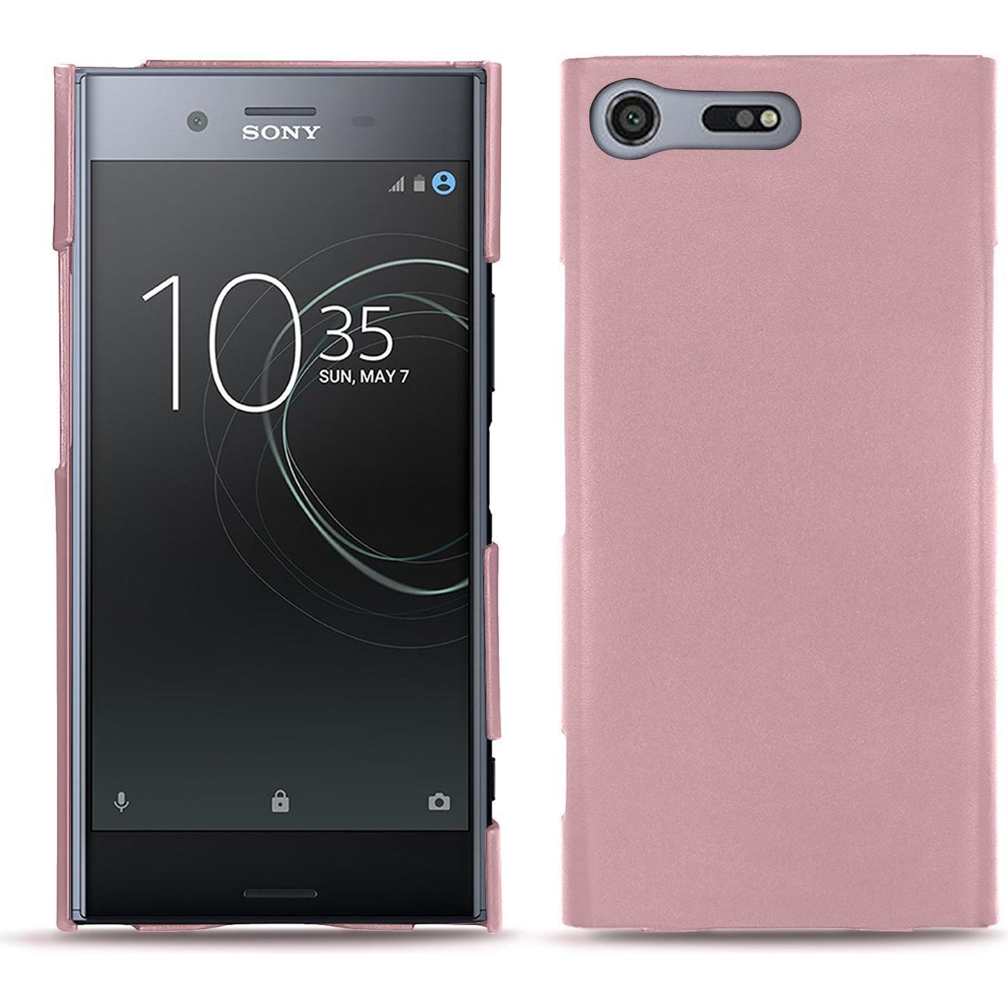 Noreve Lederschutzhülle (Sony Xperia XZ Premium), Smartphone Hülle, Rosa