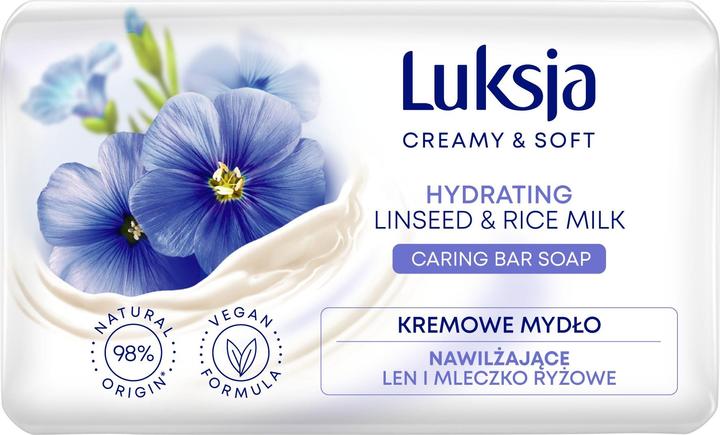 Actual product image Str8 Creamy soap LUKSJA, flax, 90g (Liquid soap)