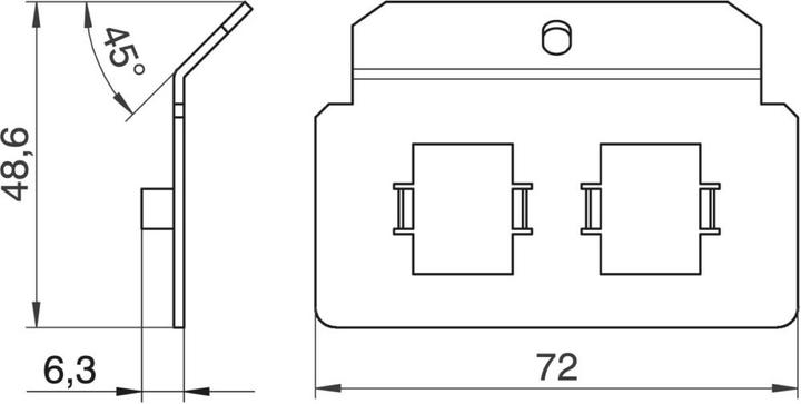 Actual product image OBO Bettermann Support plate with 2 x hole pattern type N, A2, 7407816