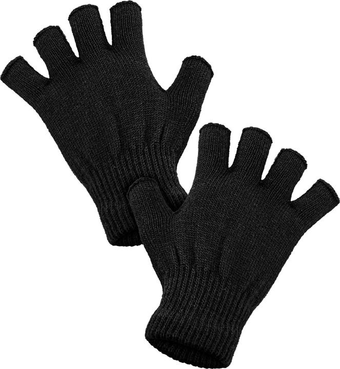 Produktbild Widmann Schwarze Fingerlose Woll Handschuhe