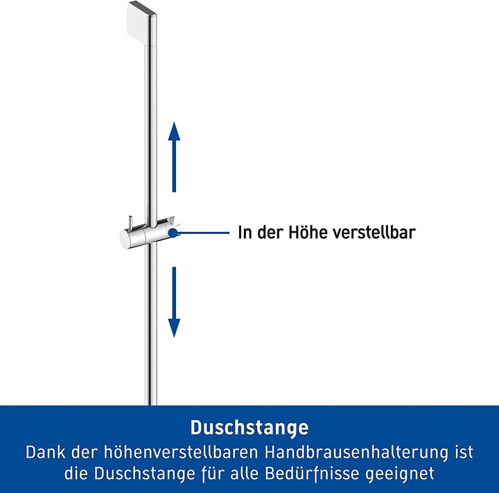 Image du produit Duravit Barre de douche 900mm chromée