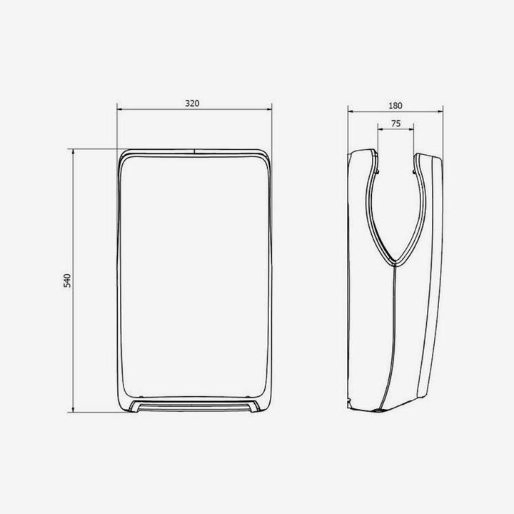 Actual product image Jofel Jet Smart Hand Dryer with HEPA Filter and Antibacterial ABS