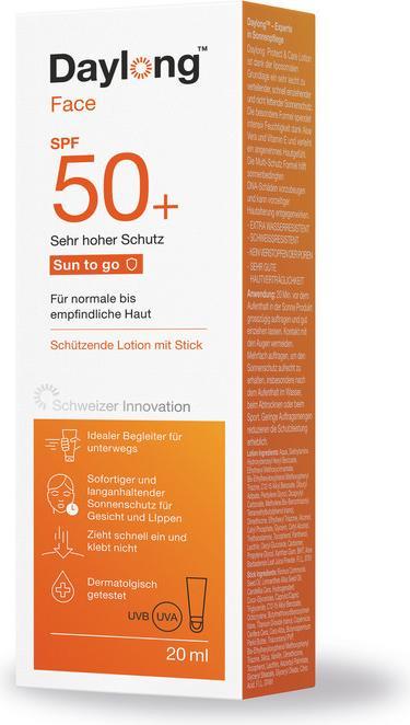 Actual product image Daylong Sun to go (Sun cream face, SPF 50, 20 ml, 39 g)