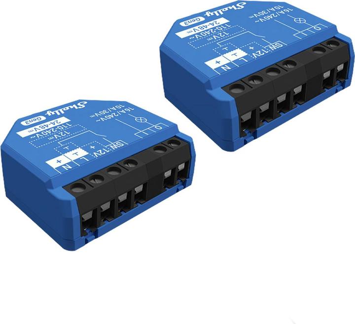 Produktbild Shelly 1 Gen3 x2 (Schaltaktor)